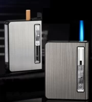 2 In 1  Smart  Cigarette Packet and Lighter