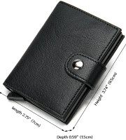 Aluminium Card Holder With Money Bag (BLACK COLOR ONLY)