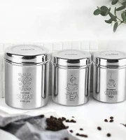 3 Pcs Stainless Steel  spicce Jar