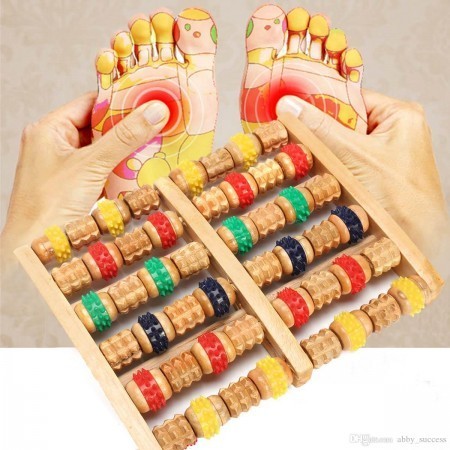 wooden foot massager ( multi colour )