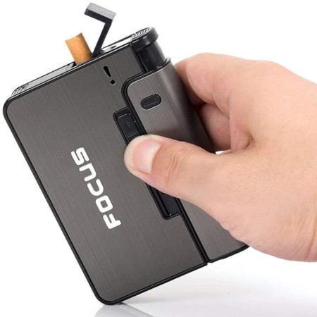 FOCUS Automatic C-igar-ette Case Box Lighter