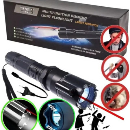 Multifuncation Flashlight & Leser Rechargeble Stun Gun (1mv)