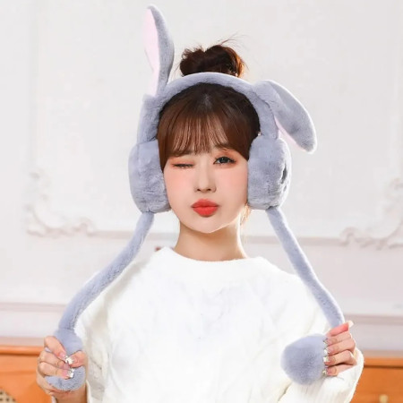 Cute Pastel Bunny Ear Muffs for Kids & Girls – Ultra Soft