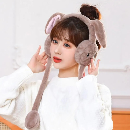 Cute Pastel Bunny Ear Muffs for Kids & Girls – Ultra Soft